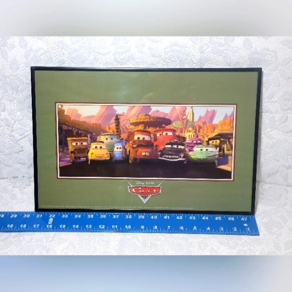 Vintage Disney Pixar Cars Framed Wall Art Movie Poster 14